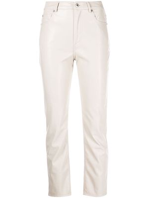 Jonathan Simkhai Standard four-pocket cropped straight trousers - CERAMIC