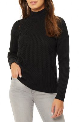 Jones New York Cable Knit Sweater in Jones Black