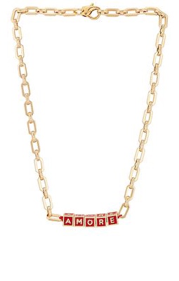 joolz by Martha Calvo x REVOLVE Say My Name Necklace in Red.