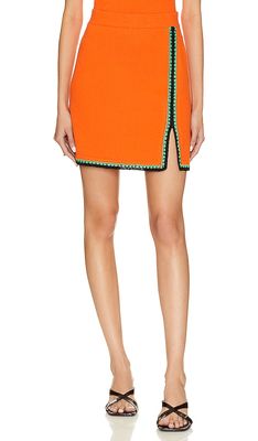 JoosTricot Mini Skirt in Orange