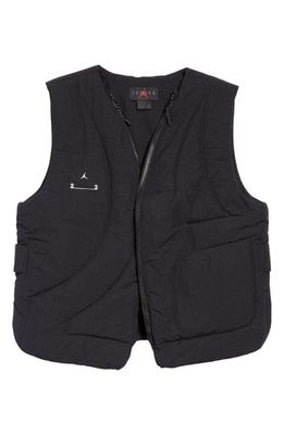 Jordan 23 Engineered Statement Water Repellent Vest in Black/Black