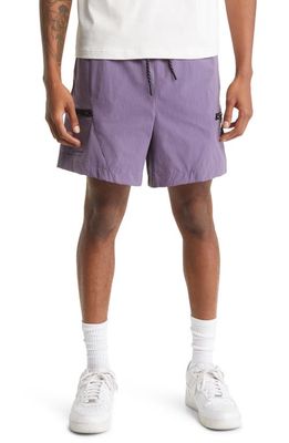 Jordan 23 Engineered Water Repellent Diamond Stretch Nylon Shorts in Canyon Purple/Black