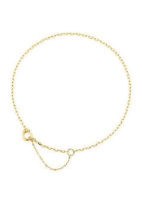 Jordan 48 22K-Gold-Plated Chain Necklace