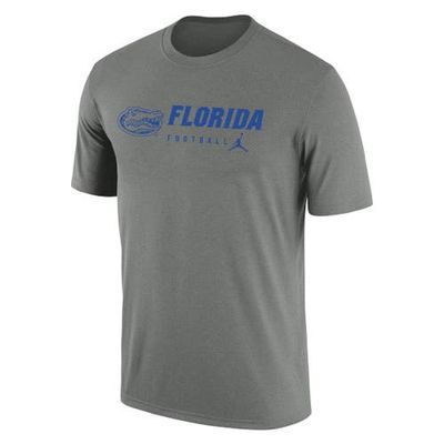 Jordan Brand Men's Nike Heather Gray Florida Gators Team Legend Performance T-Shirt
