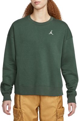 Jordan Brooklyn Fleece Crewneck Sweatshirt in Galactic Jade