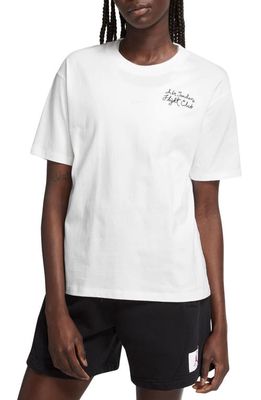 Jordan Club Oversize Graphic T-Shirt in White