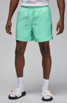 Jordan Essential Poolside Drawstring Shorts in Emerald Rise/White