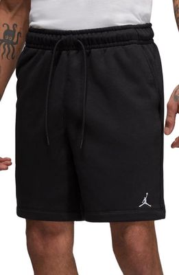 Jordan Essentials Fleece Sweat Shorts in Black/Black/White