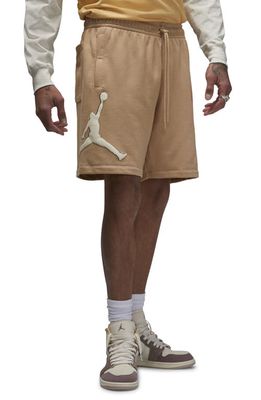 Jordan Essentials Fleece Sweat Shorts in Desert