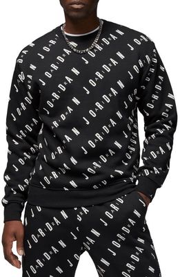 Jordan Essentials Graphic Fleece Sweatshirt in Black