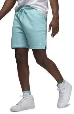 Jordan Essentials Sweat Shorts in Bleached Aqua/White