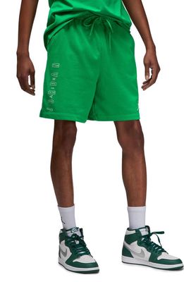Jordan Essentials Sweat Shorts in Lucky Green/White