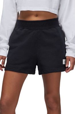 Jordan Flight Cotton Fleece Shorts in Black/Black