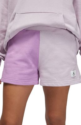 Jordan Flight Cotton Fleece Shorts in Violet Shock/Iced Lilac