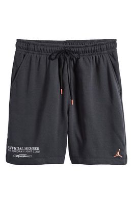 Jordan Flight MVP Fleece Sweat Shorts in Off Noir/White