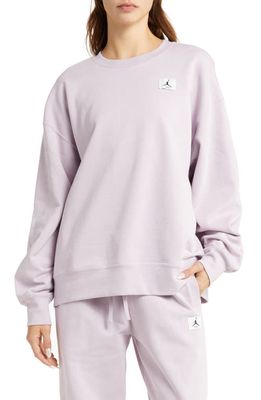 Jordan Flight Oversize Fleece Sweatshirt in Iced Lilac