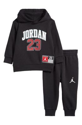 Jordan Jersey Graphic Hoodie & Joggers Set in Black