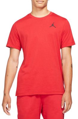 Jordan Jumpman Embroidered T-Shirt in Gym Red/Black