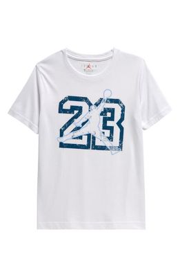 Jordan Kids' 23 Jumpman Graphic T-Shirt in White