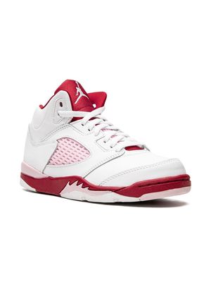 Jordan Kids 5 Retro "Pink Foam" sneakers - White