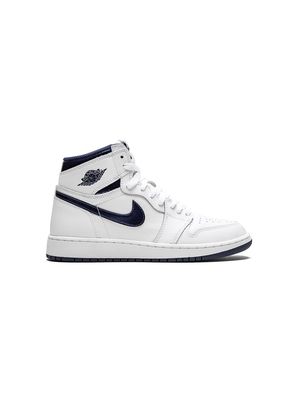 Jordan Kids Air Jordan 1 high og sneakers - WHITE/MIDNIGHT NAVY