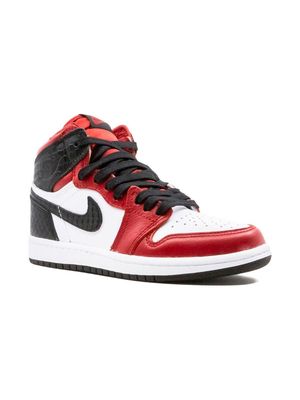 Jordan Kids Air Jordan 1 High Retro "Satin Snake" sneakers - Red