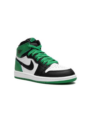 Jordan Kids Air Jordan 1 "Lucky Green" sneakers - Black