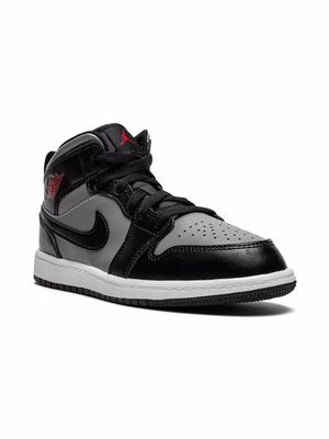 Jordan Kids Air Jordan 1 Mid "Black/Shadow Grey" sneakers