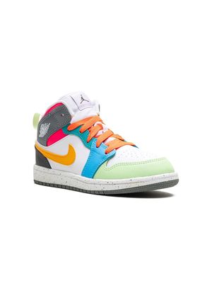 Jordan Kids Air Jordan 1 Mid "Multi Color" sneakers - White