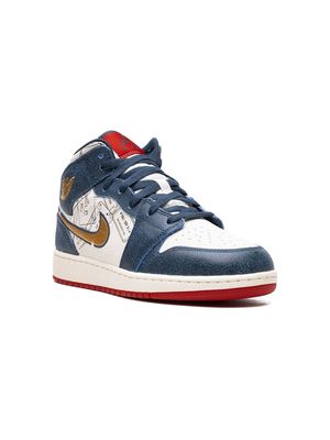 Jordan Kids Air Jordan 1 Mid SE "Take Flight" sneakers - Blue