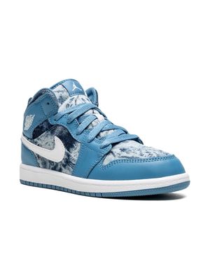 Jordan Kids Air Jordan 1 Mid sneakers - HARBOR BLUE/DENIM/WHITE