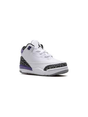 Jordan Kids Air Jordan 3 Retro sneakers - WHITE/BLACK/DARK IRIS/CEMENT G