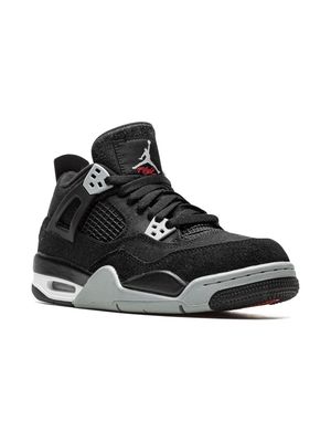 Jordan Kids Air Jordan 4 "Black Canvas" sneakers