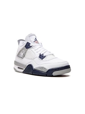 Jordan Kids Air Jordan 4 "Midnight Navy" sneakers - White