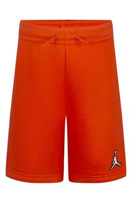 Jordan Kids' Essentials Fleece Sweat Shorts in Team Orange