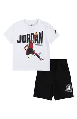 Jordan Kids' Flight MVP Graphic Tee & Sweat Shorts in Black