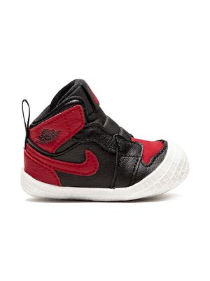 Jordan Kids Jordan 1 Crib Bootie "Bred" sneakers - Black