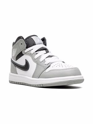 Jordan Kids Jordan 1 Mid "Light Smoke Grey" sneakers