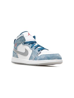 Jordan Kids Jordan 1 Mid SE "French Blue" sneakers