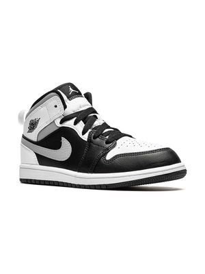 Jordan Kids Jordan 1 Mid "White Shadow" sneakers - Black