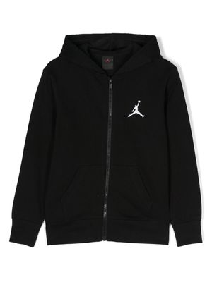 Jordan Kids Jumpman-embroidered hooded jacket - Black