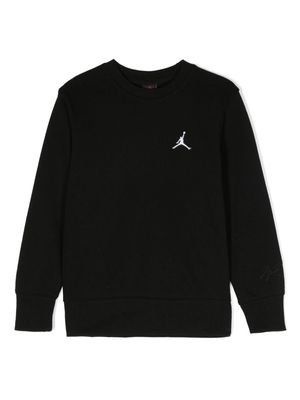 Jordan Kids Jumpman-patch jersey sweatshirt - Black