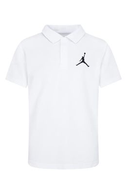 Jordan Kids' Jumpman Piqué Polo in White