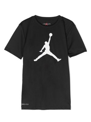 Jordan Kids Jumpman-print jersey T-shirt - Black