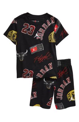 Jordan Kids' Logo T-Shirt & Shorts Set in Black