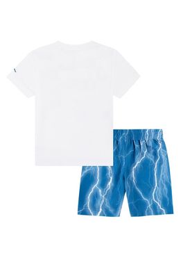 Jordan Kids' Sport Graphic T-Shirt & Sweat Shorts Set in Industrial Blue