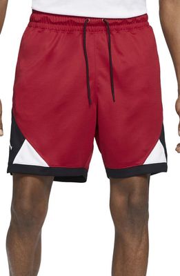 Jordan Men's Dri-FIT Air Diamond Shorts in Gym Red/Black/White/White