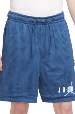 Jordan Mesh Basketball Shorts in True Blue