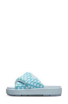 Jordan Sophia Crisscross Slide Sandal in Baltic Blue/Chambray/White