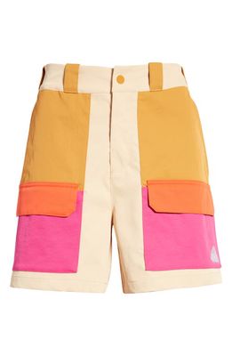 Jordan Women's 23 Engineered Water Repellent Shorts in Sesame/Chutney/Active Pink